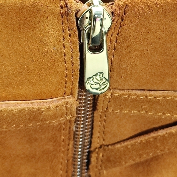 Draper James Cognac Brown Tegan Ankle Women's Booties Size 9 NWOT - Picture 5 of 10